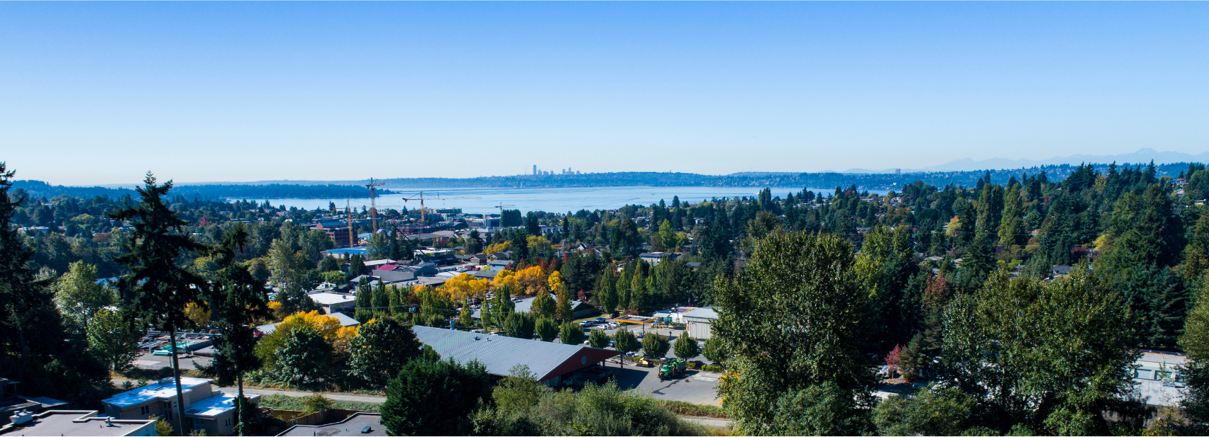 Panoramic view of Lake Washington from Kirkland
